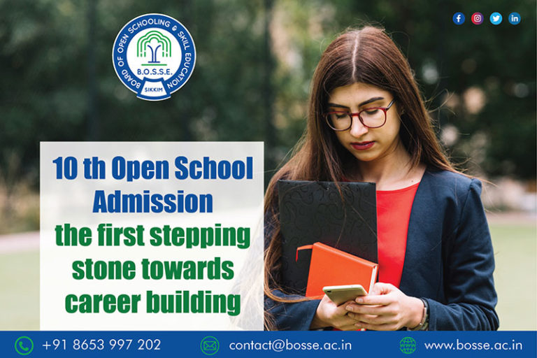 10th Open School Admission – the first stepping stone towards career building