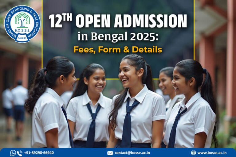 12th Open Admission in Bengal 2025 Fees, Form & Details