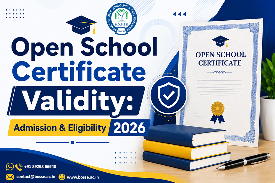 open school certificate validity